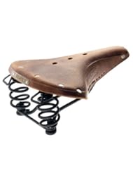 Brooks Saddles B67 Bicycle Saddle (Mens, Chrome Springs, Tan with Black Laces) Bike, Cycling, Bicycle, Bicycling, Cycle Gear