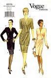 Vogue 8978 Sewing Pattern Misses Dress Top Skirt Size 8 - 12