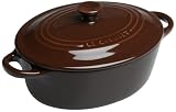 Le Creuset Stoneware Petite Oval Casserole, Dark Chestnut