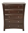 Offspring Kenora 5 Drawer Chest, Java Offspring Kenora 5 Drawer Chest, Java