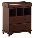 Stork Craft Lily 2 Drawer Changer Chest, Cherry