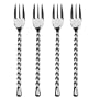 Gourmet Settings Silver Tear Stainless Steel Cocktail Forks set of 4.