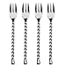 Gourmet Settings Silver Tear Stainless Steel Cocktail Forks set of 4.