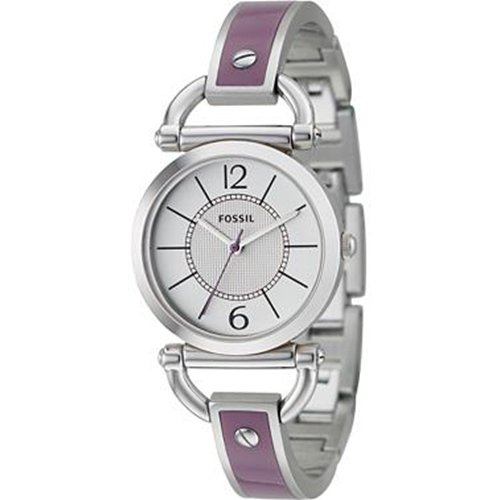 Fossil Womens ES2472 Purple White Dial