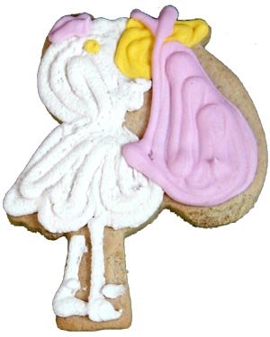 Beautiful Cookies Organic Party Favors-Stork Organic Cookies Cookies, 10 Cookies by Beautiful Cookies