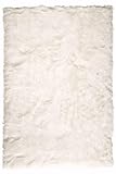 Faux Sheepskin Area Rug, 5-footx8-foot, WHITE