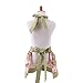 G2PLUS Lovely Classic Style Pink Floral Parent-Child Apron Women's Cooking or Baking Apron with 2 Pockets Mama & Kid Girl Apron Great Gift For Wife Daughters Ladies