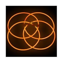 50 22" Orange Glow Necklaces, High Intensity Formula