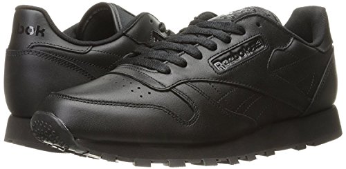 Reebok Men's Cl Lthr Fashion Sneaker, Us-Black/Black/Black, 8 M US