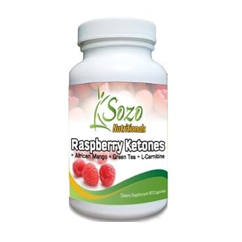 Set A Shopping Price Drop Alert For Raspberry Ketones 60 Caps 500mg from Sozo Nutritionals Now with African Mango - As Seen on Dr. Oz!