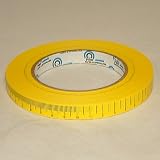 Pro Tapes Pro-Measurement Ruler Tape: 1/2 in. x 50 yds. (Yellow with Black printing / Metric scale)