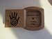 Heartwood Creations -Petroglyphs Collection 2" Cherry "Shamans Hand" engraved Wood Pill / Snuff box