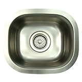 Elements of Design EU14167BN COUNTRY Stainless Steel Undermount Single Bowl Kitchen Sink, Brushed Ni