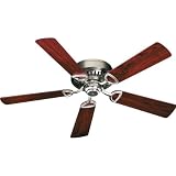 Quorum Fans 51525-6522 52 Medallion Traditional Flush Mount Satin Nickel Ceiling Fan