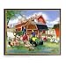 John Deere Barn Raising 8X10 Mylar Frame Photo