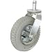 Quantum Storage Systems WR-PS 2-1/2" Diameter Pneumatic Wheel One Swivel Stem Caster, 325 lbs Capacity