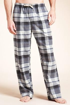 Pure Cotton Check Pyjama Bottoms