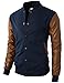 H2H Mens Slim Fit Varsity Baseball Bomber Jacket of Various Styles