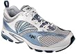 Ryka Womens Pursuit White/Metallic Twilight Blue/Chrome Silver/Black Running