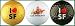 San Francisco Golf Balls - Red Heart Variety