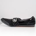 Zilly FD1 in Black / Gold Leather Womens Shoes by Lacoste