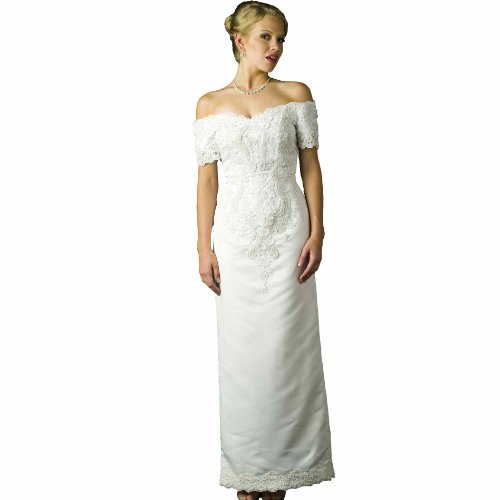 Wedding Dress Gown - Bridal Gown, Informal Bridal Gown, Ball gown by Sean Collection (B8018) White