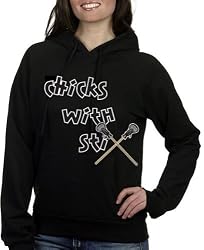 Chicks with Sticks (Stix) Lacrosse Hooded Sweatshirt