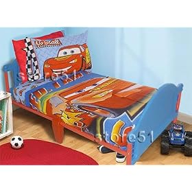 Disney Cars McQueen - Toddler Bed Set - Fleece Blanket and Sheet Set