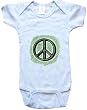 PEACE SIGN - BigBoyMusic Baby Designs - White, Blue or Pink Onesie / Baby T-shirt
