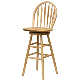 Winsome Wood 30-Inch Windsor Swivel Seat Bar Stool, Natural by Winsome Wood