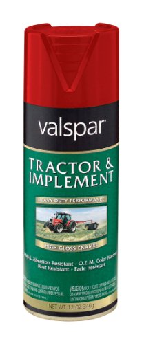 Valspar (5339-20-6PK) Ford Red Tractor and Implement Spray Paint - 12 oz., (Pack of 6)