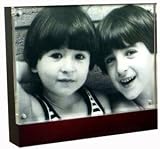 The original acrylic MUSEUM MAGNET FRAME with mahogany base
