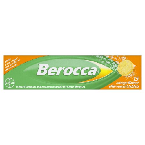 Berocca Vitamin B Orange Effervescent 15 Tablets
