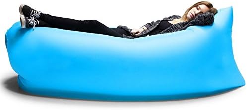 Audiosharp Outdoor Lounge Chairs Inflatable Beach Lounger Air Bag Beach Couch Lazy Sofa Blue