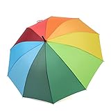 (レインブレース) Rainbrace 雨傘 レディース レインボー 二人傘 ジャンプ傘 虹色 アウトドア 傘 自動開き 耐風 10本骨 金属製フレーム メタルシャフト 虹色 プラスチックハンドル ポンジー生地 マルチカラー