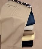 Clearance Leadbetters Plain Front Performance Gold Pants-Yellow & White