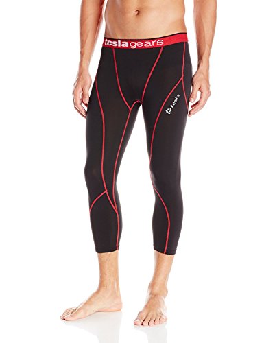 (テスラ)TESLA スポーツ KNEE タイツ [UVカット・吸汗速乾] コンプレッションウェア オールシーズン パワーストレッチ アンダーウェア【サイクリング・トレ-ニング・サッカー・スキー・スノーボード・サーフィン・ ゴルフウェア】 P15