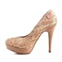 Damen Schuhe, PUMPS, PLATEAU HIGH HEELS STILETTO, MS-019, Synthetik in hochwertiger Leder Optik