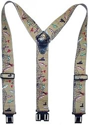 CLIP ON TO BELT Suspenders In 2 Designs #SF2-R
