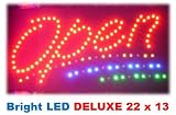 Attractive OPEN BIG Animated Bright Led Neon Business Motion Light Sign. On/off with Chain 22*13*1 Large Blt202