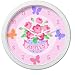 Olive Kids - Blossoms And Butterflies Personalized Clock (White)