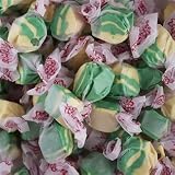 Pineapple Green & Yellow Gourmet Salt Water Taffy 1 Pound Bag