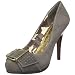 Naughty Monkey Women's Rugged Racey Platform Pump,Taupe,7.5 M US
