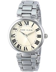 Anne Klein Womens AK/1429SVSV Everyday Classics Silver-Tone Bracelet Watch