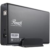 Rosewill RX35-AT-IU BLK Aluminum 3.5-Inch IDE to USB 2.0 External Enclosure (Black)