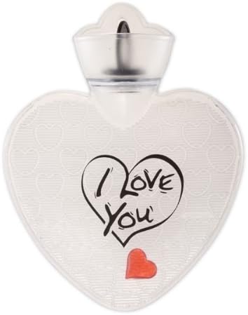 Warm Tradition TRANSPARENT I LOVE YOU Hot Water Bottle - Made in Germany