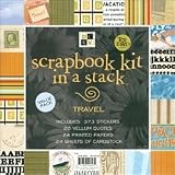 DCWV Scrapbook Kit in a Stack - Travel (12")