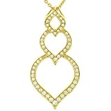 Ladies Pave Diamond Fashion Pendant .88cttw