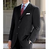 Executive 3-Button Wool/Cashmere Suit with Center Vent Jacket and Pleated Front