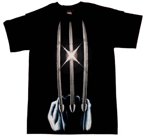  : TS491 Wolverine Claws X-Men T-Shirt Marvel Comics